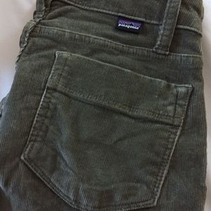 Light Green Patagonia Fitted Corduroy Pants
